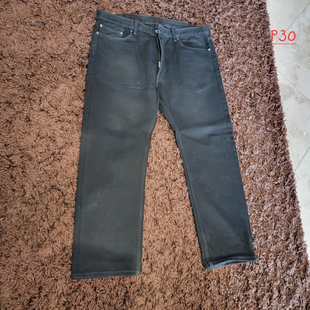 Levi's 505 Men's Jeans Black Zipperfly W40 L30